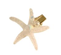 Elegant Sea Star/Shell Shaped Hair Clip Accessory Coastal Outfit Jewelry Fashion Hair Accessories For Girls Music Festival Accessory