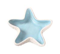 Elegant Seaside Ceramic Jewelry Holder Unique Shell Shaped Ceramic Dish Beach House Decorative Trinkets Holder Unique Storage