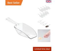 Elegant Set of 8 Small Measuring Scoops - Durable Plastic Kitchen Essential