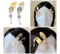 Elegant Short Tassels Hair Clip Exquisite Vintage Hairpiece Sparkling Rhinestones Hair Ornament Suitable For Women Girl