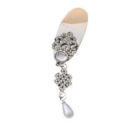 Elegant Short Tassels Hair Clip Exquisite Vintage Hairpiece Sparkling Rhinestones Hair Ornament Suitable For Women Girl