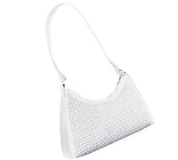 Elegant Shoulder Bag With Sparkling Diamonds Fashionable Women Purse Diamond-studded Underarm For Casual Formal Wear Handbag Elegant Shoulder With Sparkling Diamonds Fashionable Purse Diamond-studded