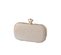 Elegant Shoulder Crossbody Ladies Clutch Sparkly Rhinestone Evening Women Charming Glittering Handbag Bridal Wedding(Champagne)