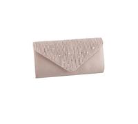 Elegant Shoulder Glitter Crossbody Evening for Women Rhinestone Clutch Envelope Handbag Bridal Wedding Purse(Apricot)
