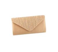 Elegant Shoulder Glitter Crossbody Evening for Women Rhinestone Clutch Envelope Handbag Bridal Wedding Purse(Gold)