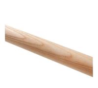 Elegant Silent Ash Wood Roman Curtain Rod - 29mm Diameter 160cm Length Walnut Finish Fine Grain Texture for Chic Decor Perfect for Modern Interiors