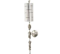 Elegant Silver Leaf Floor Lamp With Silhouette Shade - Led E27 60W