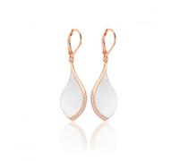Elegant Silver Rose Gold Earrings - Sterling Silver / Rose Gold Plated