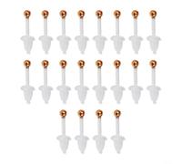 Elegant Simple Bean Earrings 10 Pairs for a Charming Touch to Your Look (4 mm gold)