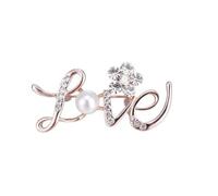 Elegant Simple Love Brooch Women Delicate Love Crystal Love Heart Brooch Pin Wedding Party Jewelry Accessories Gifts For Girl