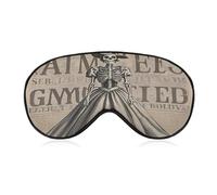 Elegant Skeleton Sleep Mask for Men Women Elastic Strap Eyeshade Lightweight Sleeping Blindfold Soft Breathable Eye Cover Comfortable Sleep Shade Cover for Sleeping Travel