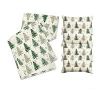 Elegant Snowflake Table Decoration with 4/6 Matching Pillowcases, Perfect for Holiday Gatherings (1+4)