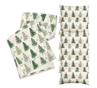 Elegant Snowflake Table Decoration with 4/6 Matching Pillowcases, Perfect for Holiday Gatherings (1+6)