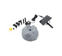 Elegant Solar Water Fountain for Garden Wildlife Attraction(grey)