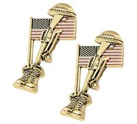 Elegant Soldier Themed Badge with Fine Engraving, Men ' s Metal Accessory Perfect for Collections and Wear Patriotic Collectors Pin