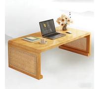 Elegant Solid Wood Japanese Tea Table Space-Saving Folding Coffee Table for Living Room & Dining Room Light Brown 100cm/39.4in Perfect for Tea & Home Decor