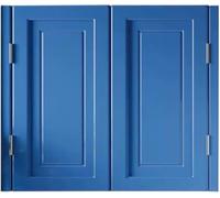 Elegant Solid Wood Swinging Cafe Doors - Automatic Closing, Two-Way Swing, Perfect for Kitchens, Bars, and Restaurants(Dark Blue,120x80cm)