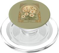 Elegant Spring Daisy Birth Month Flower PopSockets PopGrip for MagSafe