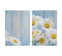 Elegant Spring Daisy Flowers Travel Passport Holder with Credit Card Slots And Boarding Pass Slot Passport Book Holder for Passports Credit Cards Boarding Passes