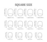 Elegant Square Artificial Nails French Glittering Stakes Accesories Press On Brads Set Acrylic False Nails For Women Recyclable Scintillate Computational Intelligence Hoofs