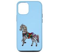Elegant Stained Glass Merry Go Round Horse Case for iPhone 12/12 Pro
