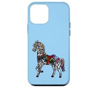 Elegant Stained Glass Merry Go Round Horse Case for iPhone 12 mini
