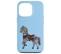 Elegant Stained Glass Merry Go Round Horse Case for iPhone 13 Pro