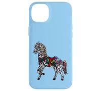 Elegant Stained Glass Merry Go Round Horse Case for iPhone 14 Plus
