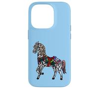 Elegant Stained Glass Merry Go Round Horse Case for iPhone 14 Pro