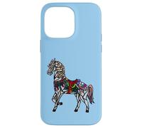 Elegant Stained Glass Merry Go Round Horse Case for iPhone 14 Pro Max