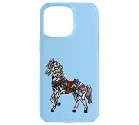 Elegant Stained Glass Merry Go Round Horse Case for iPhone 15 Pro Max