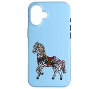 Elegant Stained Glass Merry Go Round Horse Case for iPhone 16