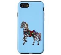 Elegant Stained Glass Merry Go Round Horse Case for iPhone SE (2020) / 7/8