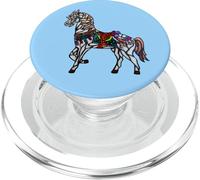 Elegant Stained Glass Merry Go Round Horse PopSockets PopGrip for MagSafe
