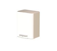 Elegant Stainless Steel Kitchen Trash Can - 15L Large Capacity, Essential Home Decor for Kitchen & Living Room, White Color, Stylish Waste Bin, & Modern Design