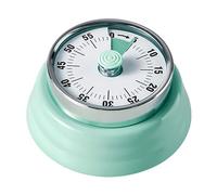 Elegant Stainless Steel Vintage Kitchen Timer with Magnetic Attachment - 60-Minute Countdown & Audible Alarm, Perfect for Cooking, Office Tasks, and Study Sessions (01-Green)