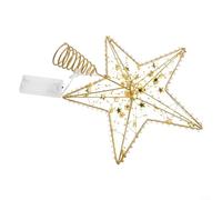 Elegant Star Decoration for Christmas Trees Long Lasting Shine and Appeal (25 beads of gold)