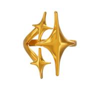 Elegant Star Designs Fashion Rings Comfortable Wear Alloy Jewelry Gifts Decoration For Her Birthday Celebration Starlight Rings