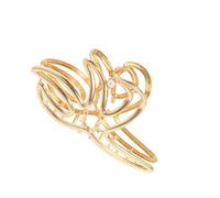 Elegant Star Fish Hair Clip With Rhinestones Alloy Hair Styling Clamp For Fashionable Women Hair Styling Accessory