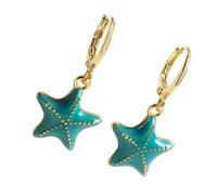 Elegant Starfishes Drop Earrings Party Ear Buckles Fashion Ear Jewelry Copper Texture Suitable For Women And Teens Present Handmade Ear Drops
