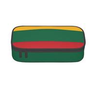 Elegant Stationery Storage Bag Flag of Lithuania Print Stationery Pouch Bag Big Capacity Pen Case Bag for Girls, Stationery Organizer, Boys, 20X9X4Cm