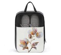 Elegant Stem with Blooming Flower Shoe Bag for Travel Daily Use Anti-dust Storage Carrier Golf Shoe Pouch
