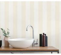 Elegant Stripe In Textured White With Metallic Accents From Erismanns 4 Earth Collection - Pvc Free