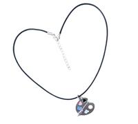 Elegant Sturdy Alloy Necklace Featuring A Creative Pendant Designs Fashion Accessory For Art Exhibitions And Parties Exhibition Event Jewelry