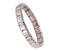 Elegant Sturdy Stainless Steel Italian Charm Set Gold And Silver Modular Jewelry Accessory For Men And Women Comfortable Wear