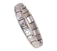 Elegant Sturdy Stainless Steel Italian Charm Set Gold And Silver Modular Jewelry Accessory For Men And Women Comfortable Wear