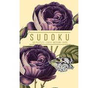 Elegant Sudoku: 60 Puzzles, Easy, Medium, and Hard | One Puzzle Per Page | Purple Vintage Rose Botanical Inspired Cover (Botanical Puzzling)