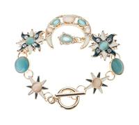 Elegant Sun Moon Star Shape Featuring Natural Rhinestones In Styles For Daily Wear Dates Parties Alloy