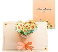 Elegant Sunflower Bouquet 3D Pop Up Greeting Card
