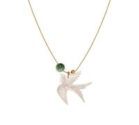 Elegant Swallow Bead Necklace New Chinese Clavicle Chain User Friendly Alloy Resin Jewelry For Women Daily Wear Versatile Daily Wear Bird Necklace